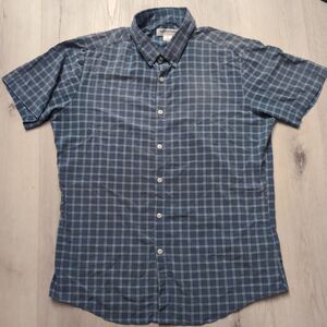 Mizzen Main Shirt Mens L Multi Color Plaid Classic Performance Menswear Stretch